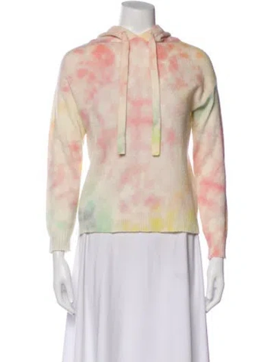 Pre-owned Brodie Cashmere Tie-dye Print Sweater In Neutral