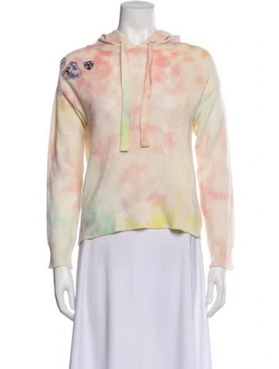 Pre-owned Brodie Cashmere Tie-dye Print Sweater In Neutral