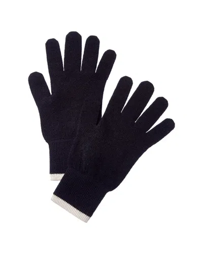 Brodie Cashmere Tipped Cashmere Gloves In Black