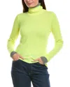 Brodie Cashmere Turtleneck Cashmere Sweater In Green