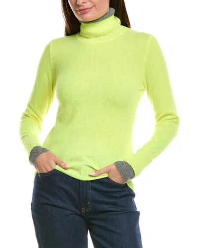 Brodie Cashmere Turtleneck Cashmere Sweater In Green