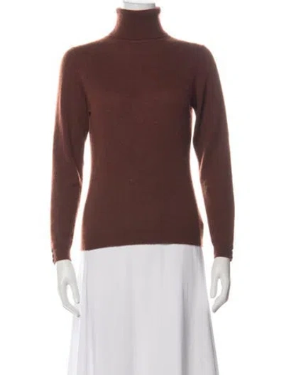 Pre-owned Brodie Cashmere Turtleneck Sweater In Brown