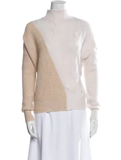 Pre-owned Brodie Cashmere Turtleneck Sweater In Neutral