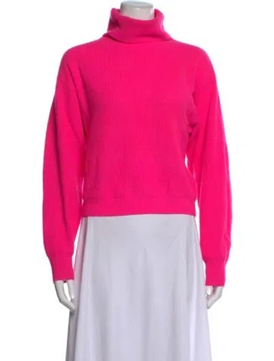 Pre-owned Brodie Cashmere Turtleneck Sweater In Pink