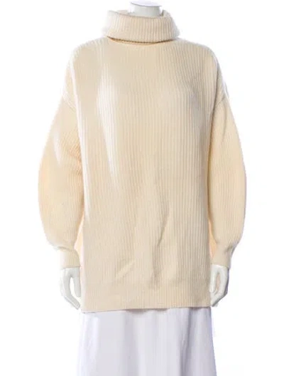 Pre-owned Brodie Cashmere Turtleneck Sweater W/ Tags In Neutral