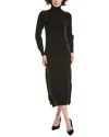 Brodie Cashmere Turtleneck Wool & Cashmere-blend Sweaterdress In Black