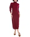 Brodie Cashmere Turtleneck Wool & Cashmere-blend Sweaterdress In Red