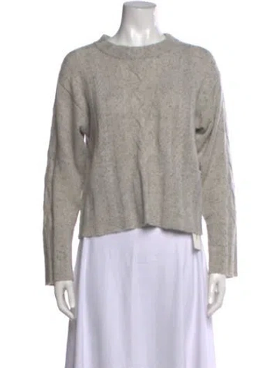 Pre-owned Brodie Cashmere Tweed Pattern Sweater In Gray