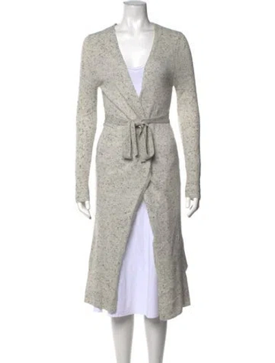 Pre-owned Brodie Cashmere Tweed Pattern Sweater In Grey