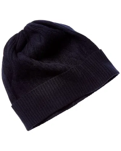 Brodie Cashmere Twist Cable Cashmere Hat In Brown