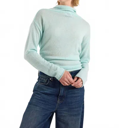 Brodie Cashmere Valerie Multi-way Cashmere Cardigan In Aqua Mint In Blue