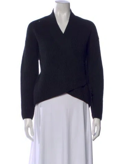 Pre-owned Brodie Cashmere V-neck Sweater In Black