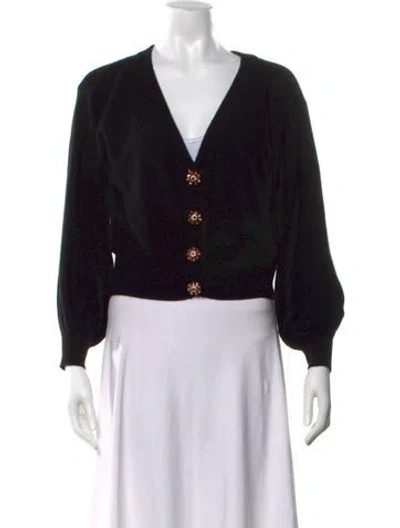 Pre-owned Brodie Cashmere V-neck Sweater In Black