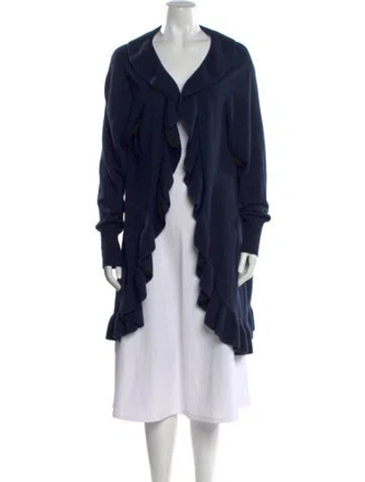 Pre-owned Brodie Cashmere V-neck Sweater In Blue