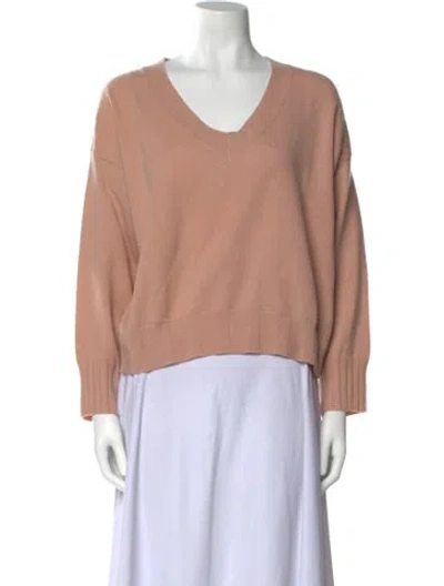 Pre-owned Brodie Cashmere V-neck Sweater In Pink