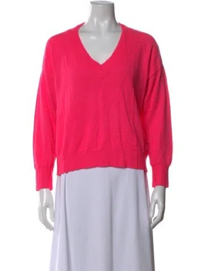 Pre-owned Brodie Cashmere V-neck Sweater In Pink