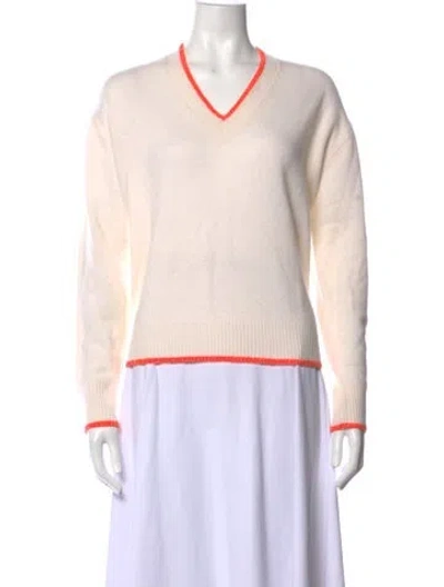 Pre-owned Brodie Cashmere V-neck Sweater In Pink