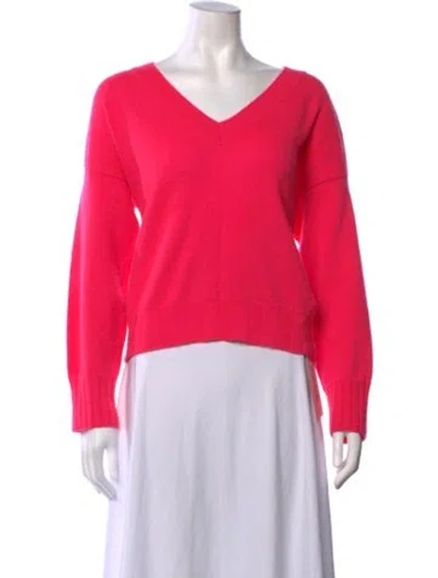 Pre-owned Brodie Cashmere V-neck Sweater In Pink