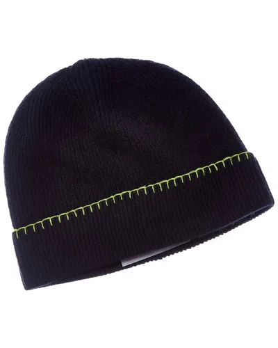 Brodie Cashmere Whipstitch Cashmere Beanie In Blue