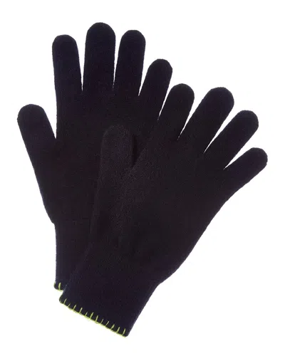 Brodie Cashmere Whipstitch Cashmere Gloves In Blue