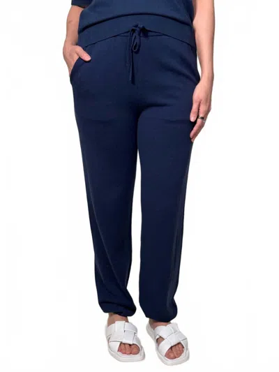 Brodie Cashmere Wispr Drawstring Joggers In Sailor In Blue