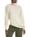 BRODIE CASHMERE BRODIE CASHMERE WOOL & CASHMERE-BLEND ASYMMETRICAL MOCK NECK JUMPER