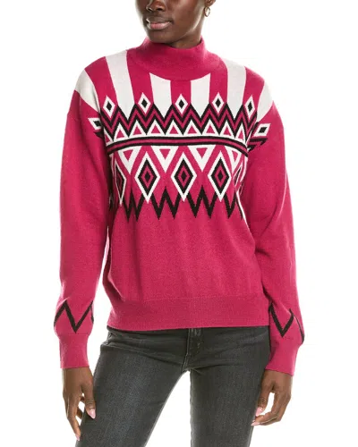 Brodie Cashmere Wool & Cashmere-blend Blair Fairisle Jumper In Pink