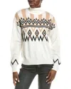 Brodie Cashmere Wool & Cashmere-blend Blair Fairisle Jumper In White