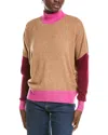 Brodie Cashmere Wool & Cashmere-blend Color Block Jumper