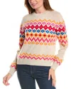 Brodie Cashmere Wool & Cashmere-blend Color Pop Fairisle Jumper In Pink
