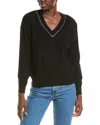 BRODIE CASHMERE BRODIE CASHMERE WOOL & CASHMERE-BLEND HOT FIX STUDDED JUMPER