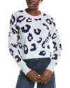 Brodie Cashmere Wool & Cashmere-blend Intarsia Leopard Jumper In Blue