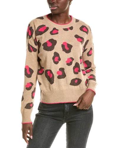 BRODIE CASHMERE WOOL & CASHMERE-BLEND INTARSIA LEOPARD JUMPER