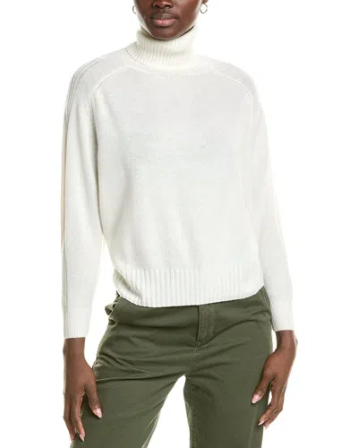 Brodie Cashmere Wool & Cashmere-blend Overarm Rib Roll Neck Jumper In White