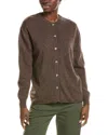 Brodie Cashmere Wool & Cashmere-blend Oversized Cardigan In Brown