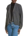Brodie Cashmere Wool & Cashmere-blend Ribbed Wrap Cardigan