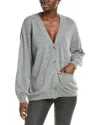 Brodie Cashmere Wool & Cashmere-blend Roll Edge Luxe Cardigan