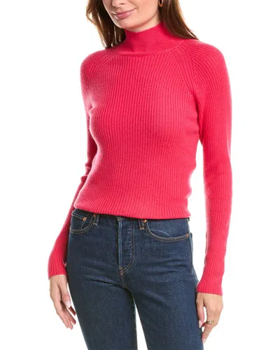 Brodie Cashmere Wool & Cashmere-blend Skinny Mock Neck Jumper In Pink