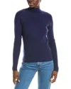 Shop Brodie Cashmere Wool & Cashmere-blend Skinny Mock Neck Jumper In Blue