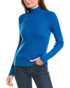 Shop Brodie Cashmere Wool & Cashmere-blend Skinny Mock Neck Jumper In Blue