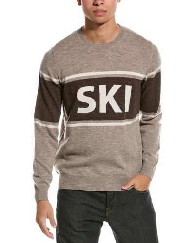 Brodie Cashmere Wool & Cashmere-blend Sweater In Beige