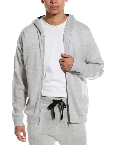 Brodie Cashmere Wool & Cashmere-blend Zip Hoodie In Multi