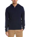 Brodie Cashmere Wool & Cashmere-blend Zip Hoodie In Blue