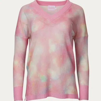 Brodie Daydream Harriet V-neck Sweater In Pink
