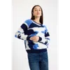 Brodie Pure Cashmere Brushed 100% Cashmere Sweater In Blue