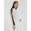 Brodie Pure Cashmere Chamonix Mock Neck Cashmere Jumper In White