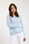Brodie Pure Cashmere Irene Crew Neck Cashmere Jumper In Blue