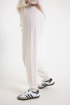 Brodie Pure Cashmere Luxe Relaxed Fit 100% Cashmere Joggers In White