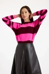 Brodie Pure Cashmere Molly Crew Neck 100% Cashmere Sweater In Pink