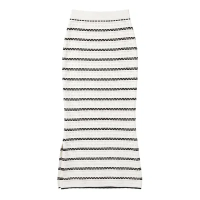 Brodie Women's Breton Stitch Skirt - Black